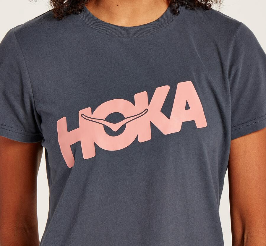 Camisa Hoka One One Mujer - Brand - Azules - QHM129370